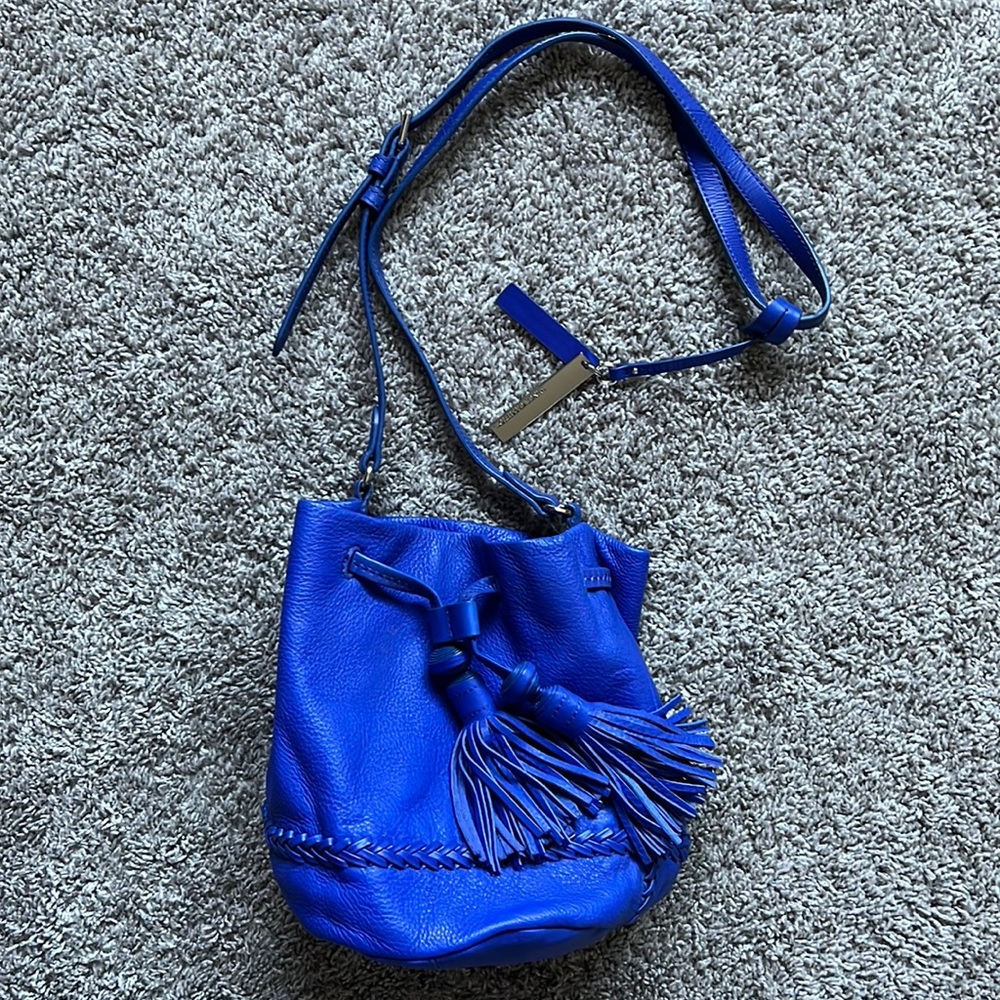 Vince Camuto Leather Cross Body Bag In ‘Ultra Violet’